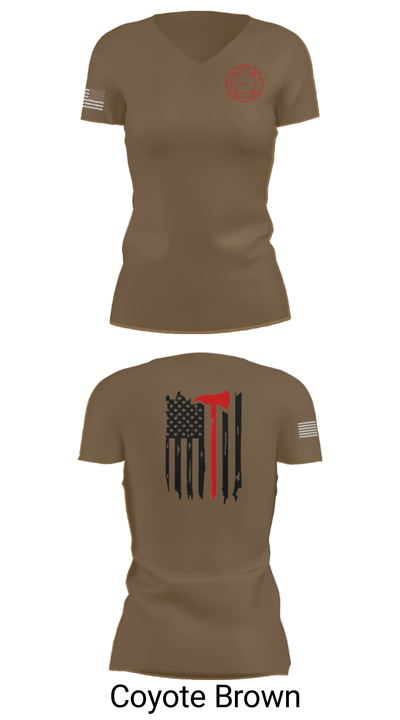 Okay Fire & Rescue 91150709 Women's Short Sleeve V-neck Shirt - 12