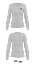 Madison County High School Cheer 81656370 Women's Long Sleeve V-neck Shirt - 16