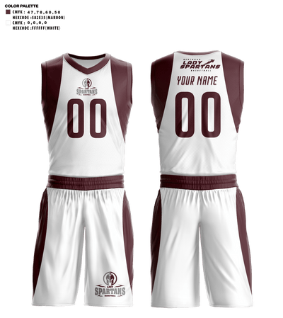 Berthoud High School Basketball 89019870 Basketball Uniform - 41