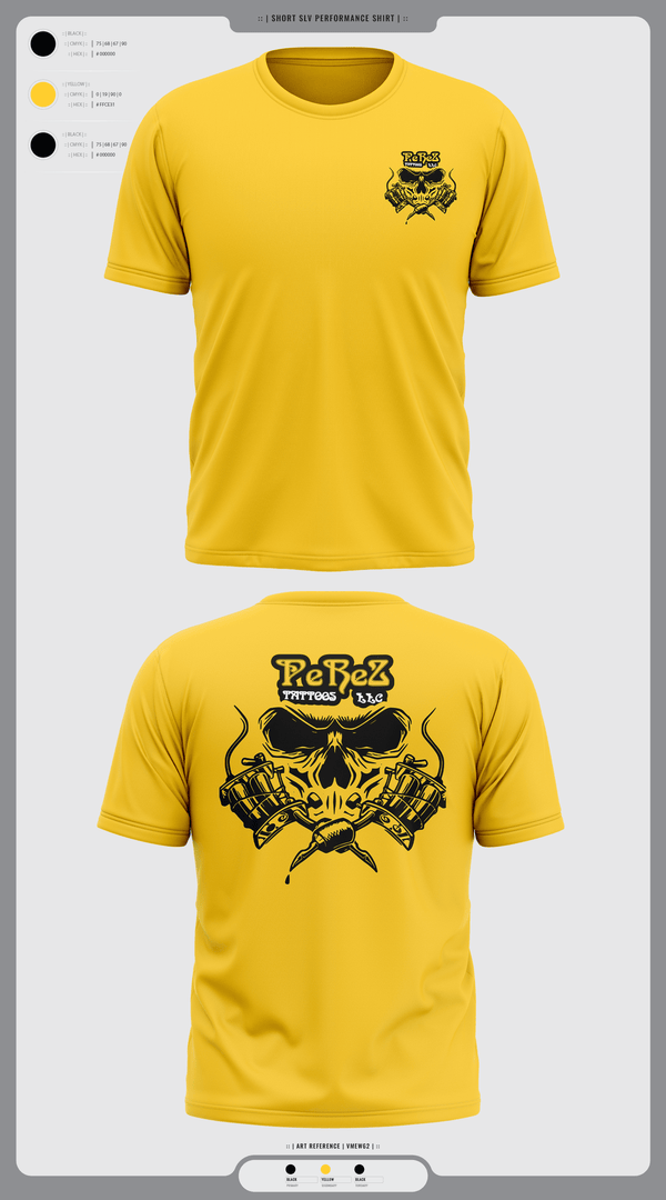 Short Sleeve Performance Shirt, PeReZ Tattoos, , Teamtime, Team time, sublimation, custom sports apparel, team uniforms, spirit wear, spiritwear, sports uniforms, custom shirts, team store, custom team store, fundraiser sports, apparel fundraiser