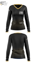 FCC 52982820 Women's Long Sleeve V-neck Shirt -1 1