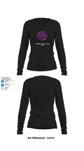 Junction City High School Cheer 88284888 Women's Long Sleeve V-neck Shirt - 34