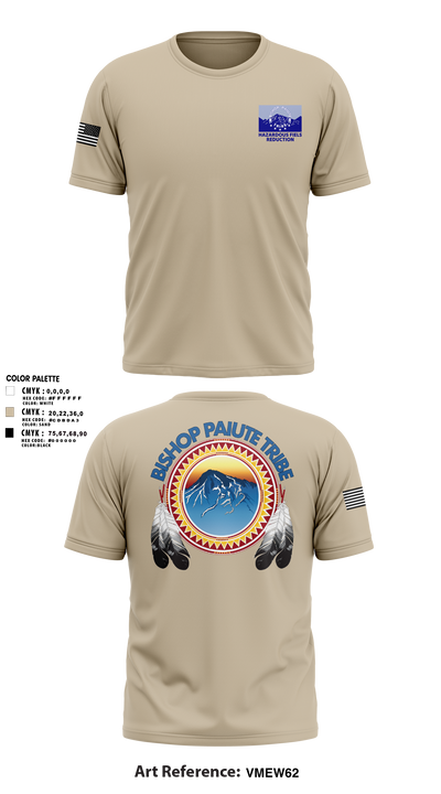 Bishop Paiute EMO/ Hazardous Fiels Reduction 49408789 Old School Cotton Feel Shirt - 1