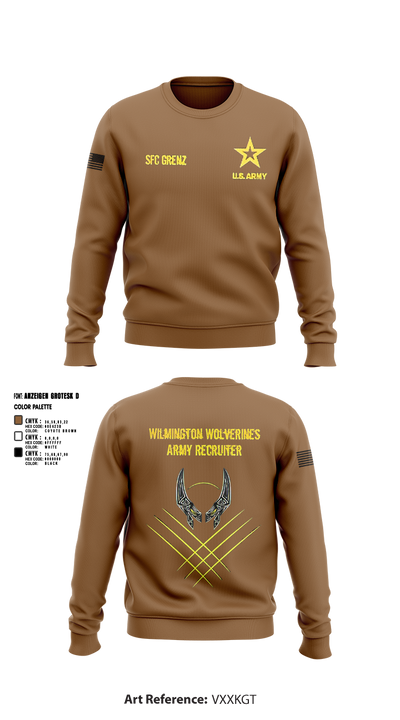 Wilmington Army Recruiting Station 61290621 Crew Neck Sweatshirt - 1