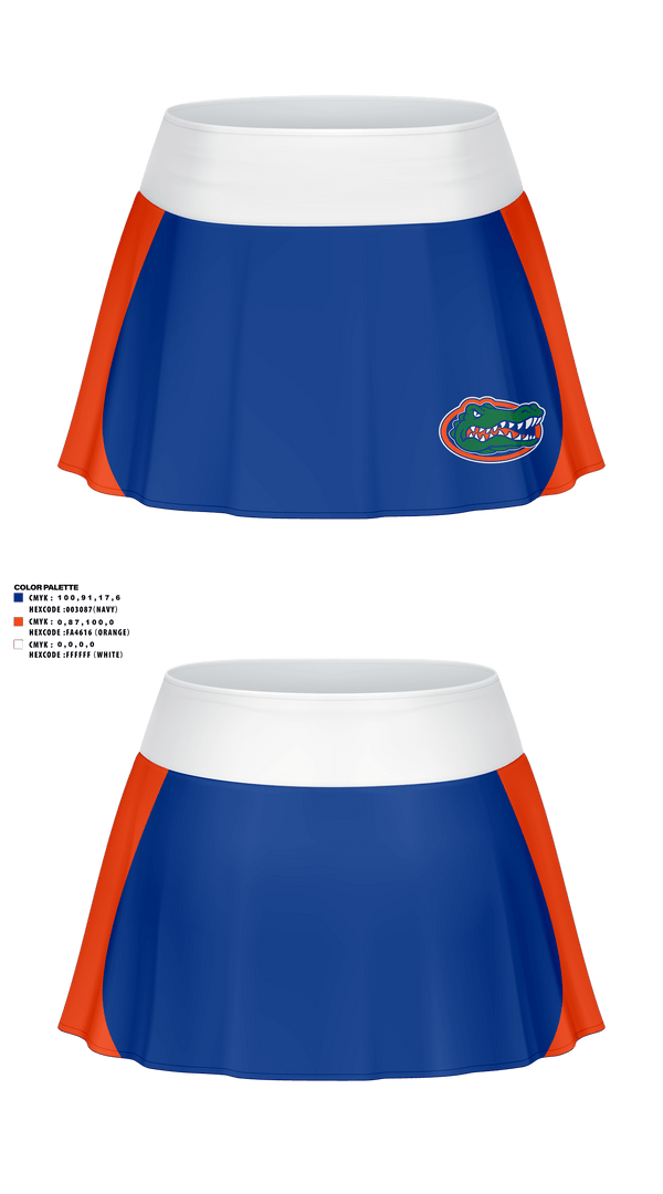 Skort, Delhi Charter School Cheer, Cheer, Teamtime, Team time, sublimation, custom sports apparel, team uniforms, spirit wear, spiritwear, sports uniforms, custom shirts, team store, custom team store, fundraiser sports, apparel fundraiser