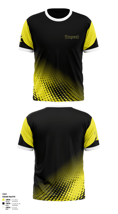 Los Angeles Pirates 34653306 Short Sleeve Performance Shirt - 1