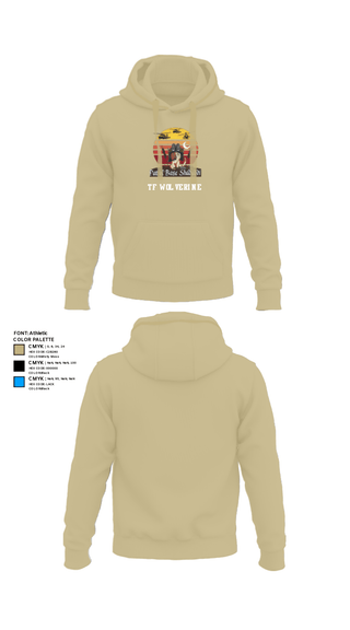 Hoodie, TF Wolverine, Army, Teamtime, Team time, sublimation, custom sports apparel, team uniforms, spirit wear, spiritwear, sports uniforms, custom shirts, team store, custom team store, fundraiser sports, apparel fundraiser