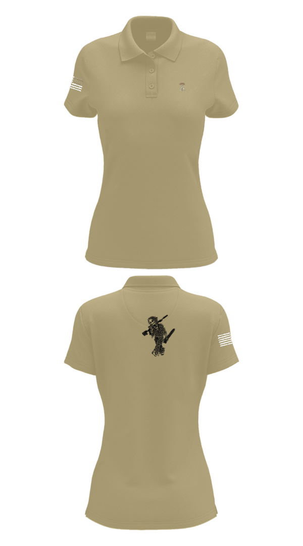 Womens Short Sleeve Performance Polo, 2-5 CAV Snipers, Army, Teamtime, Team time, sublimation, custom sports apparel, team uniforms, spirit wear, spiritwear, sports uniforms, custom shirts, team store, custom team store, fundraiser sports, apparel fundraiser