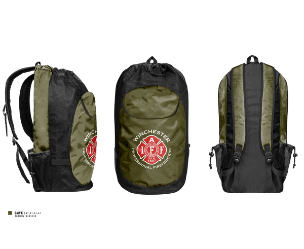 Gear Bag, Winchester Fire Department, Fire Department, Teamtime, Team time, sublimation, custom sports apparel, team uniforms, spirit wear, spiritwear, sports uniforms, custom shirts, team store, custom team store, fundraiser sports, apparel fundraiser