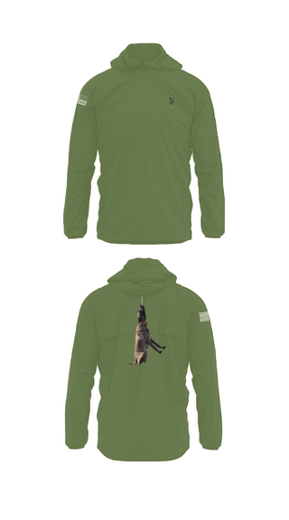 Windbreaker, Mals K9, Army, Teamtime, Team time, sublimation, custom sports apparel, team uniforms, spirit wear, spiritwear, sports uniforms, custom shirts, team store, custom team store, fundraiser sports, apparel fundraiser