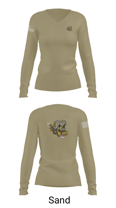 C-10 TRP white platoon 11255511 Women's Long Sleeve V-neck Shirt - 97