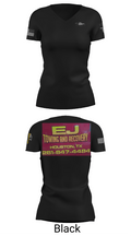 EJ TOWING AND RECOVERY 5748592 Women's Short Sleeve V-neck Shirt - 38