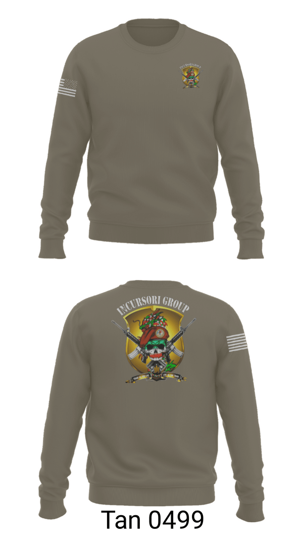 Crew Neck Sweatshirt, Incursori, , Teamtime, Team time, sublimation, custom sports apparel, team uniforms, spirit wear, spiritwear, sports uniforms, custom shirts, team store, custom team store, fundraiser sports, apparel fundraiser