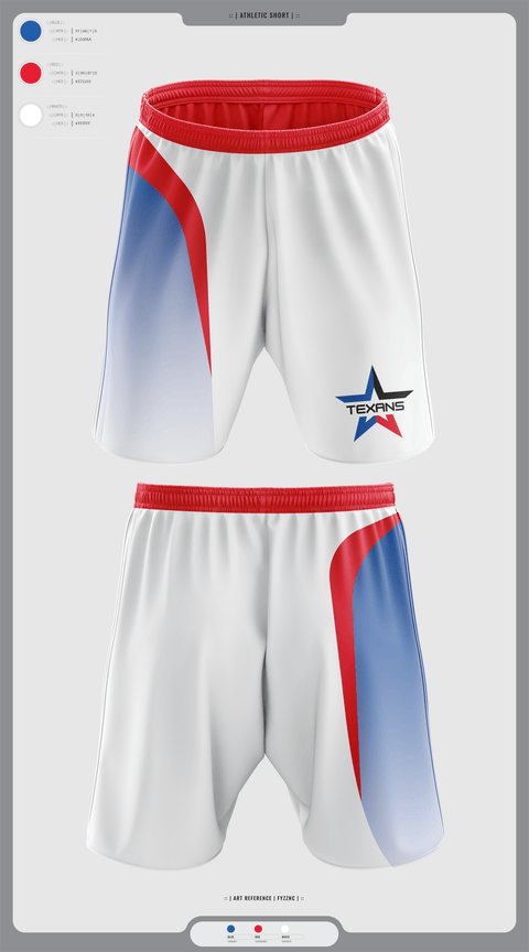 Athletic Shorts With Pockets, Georgetown Texans, , Teamtime, Team time, sublimation, custom sports apparel, team uniforms, spirit wear, spiritwear, sports uniforms, custom shirts, team store, custom team store, fundraiser sports, apparel fundraiser