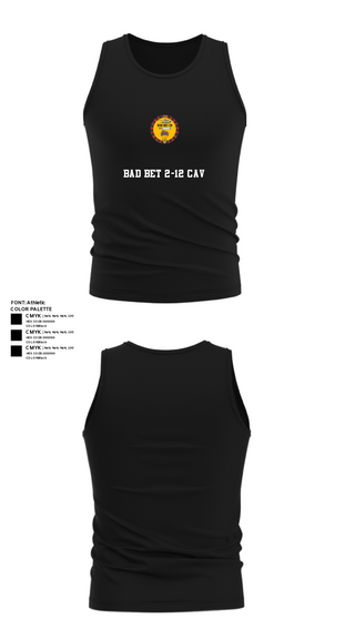 Tank Top, BAD BET 2-12 CAV, , Teamtime, Team time, sublimation, custom sports apparel, team uniforms, spirit wear, spiritwear, sports uniforms, custom shirts, team store, custom team store, fundraiser sports, apparel fundraiser