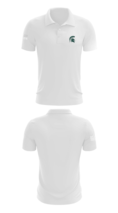 Pembroke Jr Spartans 97077412 Short Sleeve Performance Polo - 9