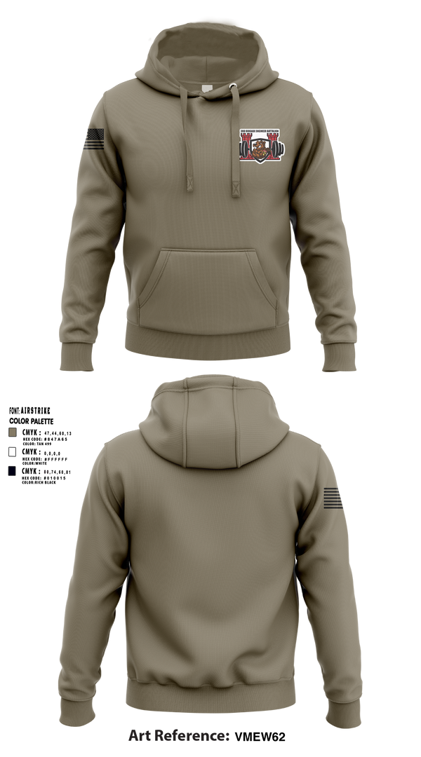 Hoodie, 3rd brigade engineer battalion, Army, Teamtime, Team time, sublimation, custom sports apparel, team uniforms, spirit wear, spiritwear, sports uniforms, custom shirts, team store, custom team store, fundraiser sports, apparel fundraiser