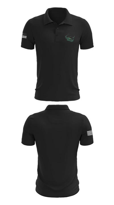 New Milford Bulls Football And Cheerleading 19489077 Short Sleeve Performance Polo - 28