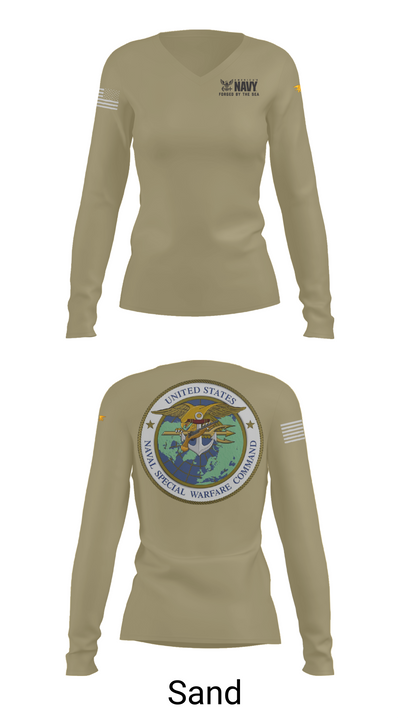 SEAL Team 4781251 Women's Long Sleeve V-neck Shirt - 92