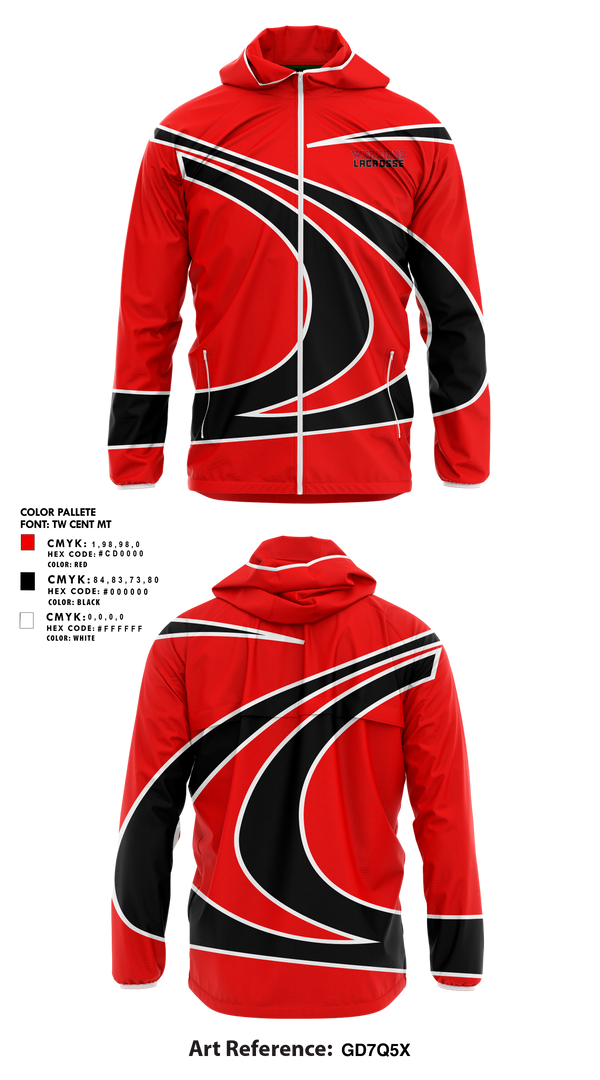 Windbreaker, Woodland Warriors Lacrosse, Men's Lacrosse, Teamtime, Team time, sublimation, custom sports apparel, team uniforms, spirit wear, spiritwear, sports uniforms, custom shirts, team store, custom team store, fundraiser sports, apparel fundraiser