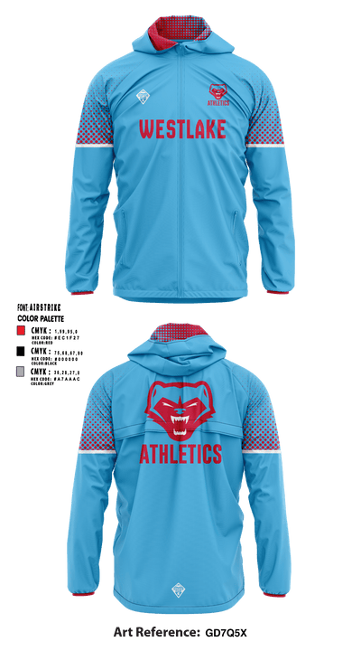 Westlake Middle School 91601712 Windbreaker - 1