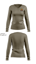 Acosta Construction Services 3316736 Women's Long Sleeve V-neck Shirt - 1