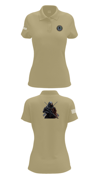 Women's Short Sleeve Performance Polo, Center for Security Forces Detachment Chesapeake, Navy, Teamtime, Team time, sublimation, custom sports apparel, team uniforms, spirit wear, spiritwear, sports uniforms, custom shirts, team store, custom team store, fundraiser sports, apparel fundraiser