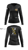 143rd ESC 13451514 Women's Long Sleeve V-neck Shirt - 1