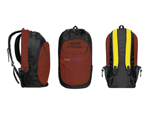 Gear Bag, Phoenix Steppers, Cheer, Teamtime, Team time, sublimation, custom sports apparel, team uniforms, spirit wear, spiritwear, sports uniforms, custom shirts, team store, custom team store, fundraiser sports, apparel fundraiser