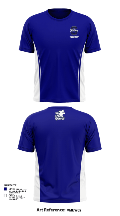 Shawnee Middle School Cheer 74518757 Short Sleeve Performance Shirt - 130