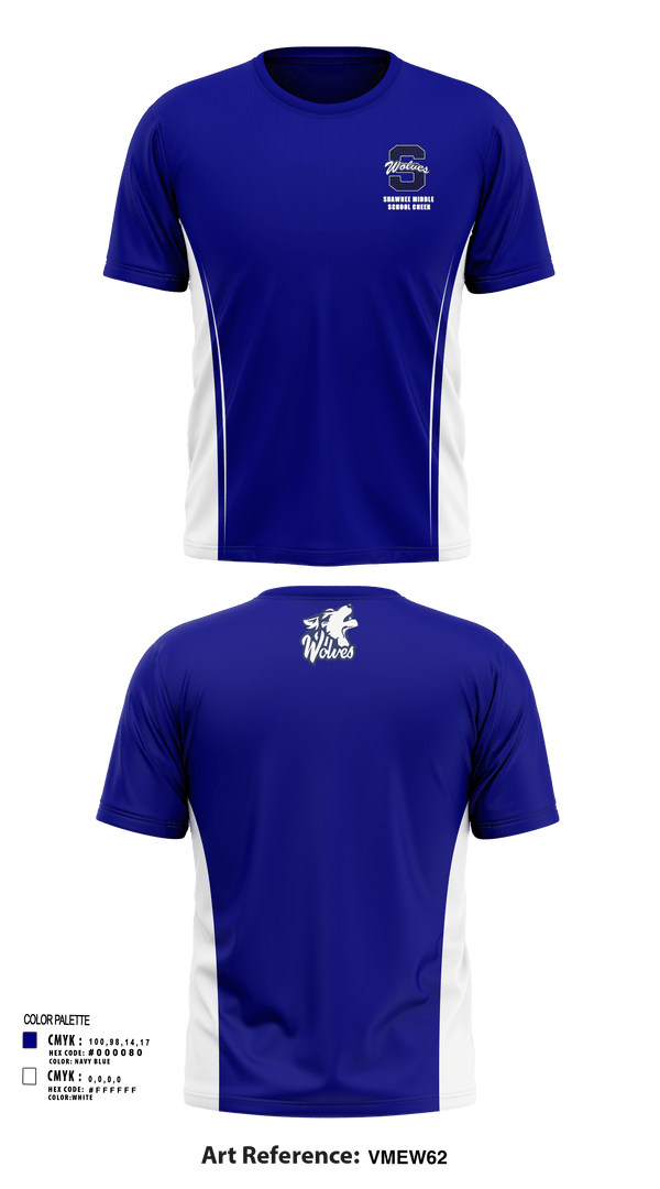 Short Sleeve Performance Shirt, Shawnee Middle School Cheer, Cheer, Teamtime, Team time, sublimation, custom sports apparel, team uniforms, spirit wear, spiritwear, sports uniforms, custom shirts, team store, custom team store, fundraiser sports, apparel fundraiser