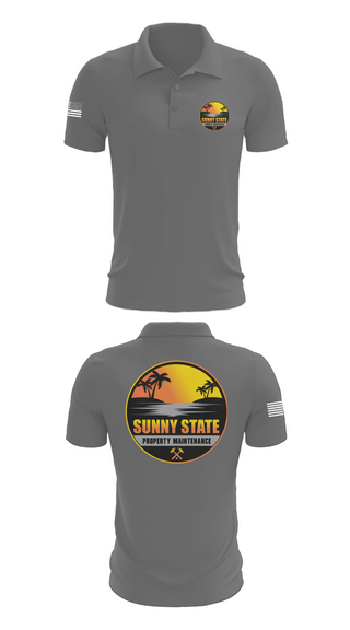 Short Sleeve Performance Polo, Sunny State Property Maintenance, , Teamtime, Team time, sublimation, custom sports apparel, team uniforms, spirit wear, spiritwear, sports uniforms, custom shirts, team store, custom team store, fundraiser sports, apparel fundraiser