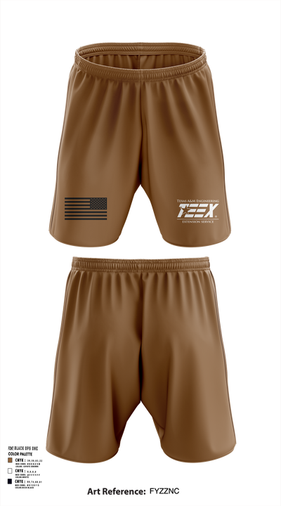 TEEX Rescue 86424683 Athletic Shorts With Pockets - 122