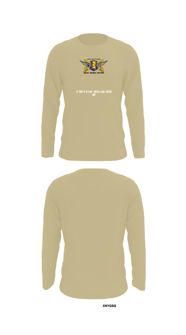 Long Sleeve Performance Shirt, E Trp 2-6 CAV, 25th CAB, 25th INF, , Teamtime, Team time, sublimation, custom sports apparel, team uniforms, spirit wear, spiritwear, sports uniforms, custom shirts, team store, custom team store, fundraiser sports, apparel fundraiser