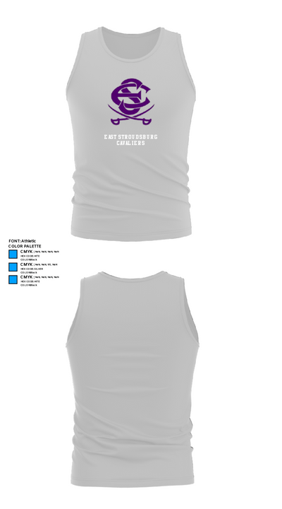 East Stroudsburg Cavaliers 35860494 Tank Top - 13