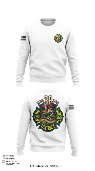 Crew Neck Sweatshirt, Klein Fire 38, Fire Department, Teamtime, Team time, sublimation, custom sports apparel, team uniforms, spirit wear, spiritwear, sports uniforms, custom shirts, team store, custom team store, fundraiser sports, apparel fundraiser