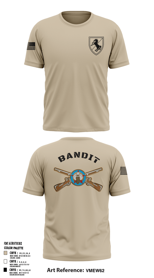 Old School Cotton Feel Shirt, Bandit TroopBandit Troop 2.0, Army, Teamtime, Team time, sublimation, custom sports apparel, team uniforms, spirit wear, spiritwear, sports uniforms, custom shirts, team store, custom team store, fundraiser sports, apparel fundraiser