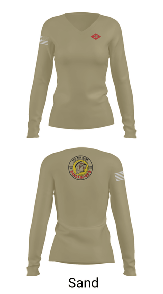 Womens Long Sleeve Vneck Shirt, NMCB 25 CTG 56.2, Navy, Teamtime, Team time, sublimation, custom sports apparel, team uniforms, spirit wear, spiritwear, sports uniforms, custom shirts, team store, custom team store, fundraiser sports, apparel fundraiser