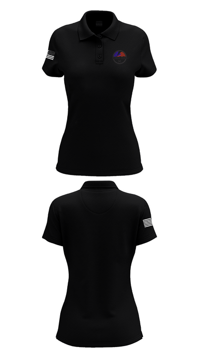 Patriotic Designs & CNC 16336265 Women's Short Sleeve Performance Polo  - 36