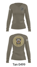Swampscott Police 55581807 Women's Long Sleeve V-neck Shirt - 73