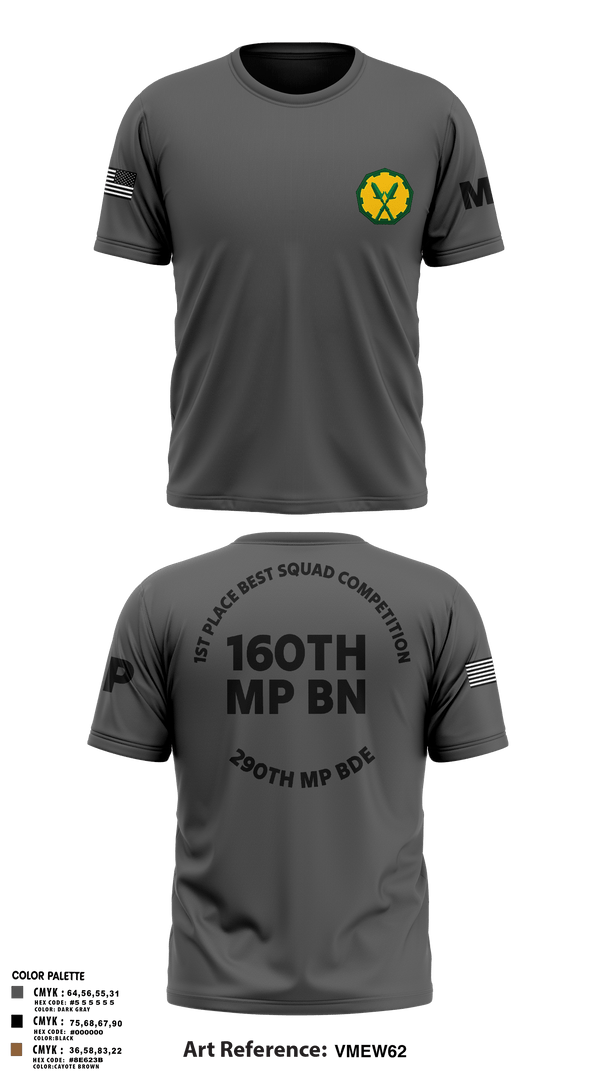 Old School Cotton Feel Shirt, 160th mp bn, Army, Teamtime, Team time, sublimation, custom sports apparel, team uniforms, spirit wear, spiritwear, sports uniforms, custom shirts, team store, custom team store, fundraiser sports, apparel fundraiser