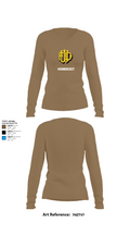 Woonsocket 46977147 Women's Long Sleeve V-neck Shirt - 2