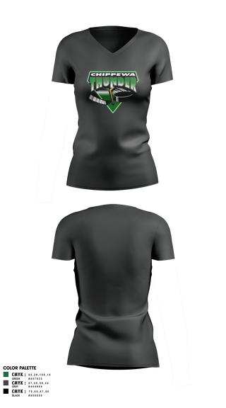 Womens Short Sleeve Vneck Shirt, Chippewa Youth Hockey, Spirit Store, Teamtime, Team time, sublimation, custom sports apparel, team uniforms, spirit wear, spiritwear, sports uniforms, custom shirts, team store, custom team store, fundraiser sports, apparel fundraiser