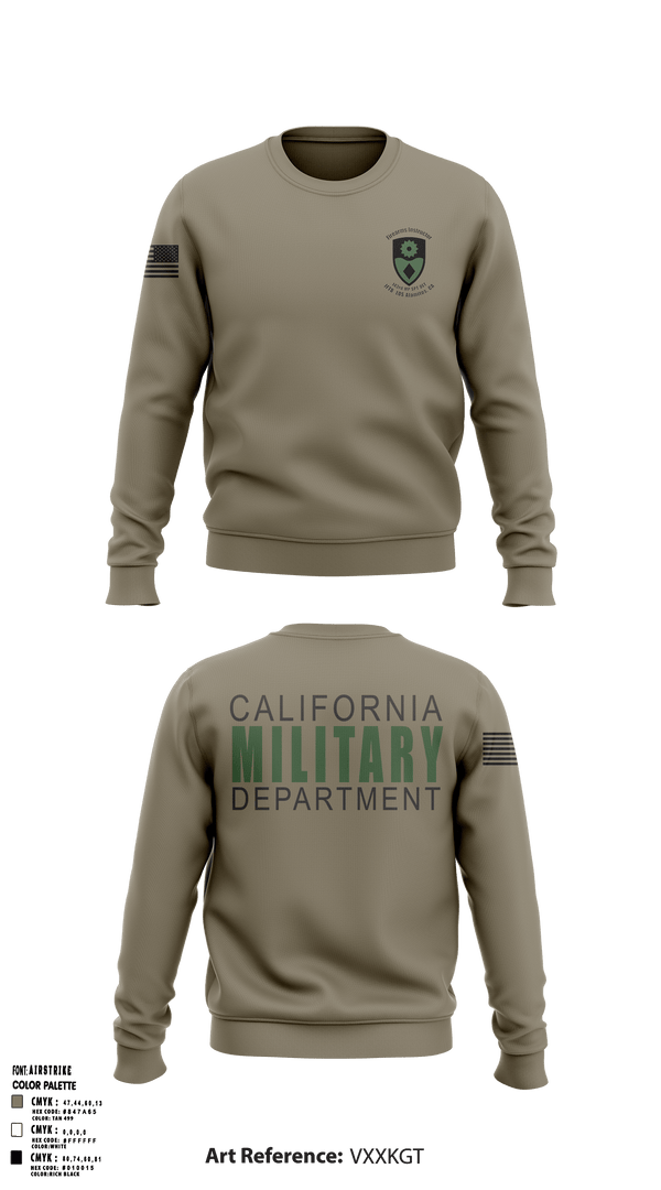 Crew Neck Sweatshirt, 143rd Military Police SPT DET, National Guard, Teamtime, Team time, sublimation, custom sports apparel, team uniforms, spirit wear, spiritwear, sports uniforms, custom shirts, team store, custom team store, fundraiser sports, apparel fundraiser