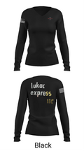LUKAC EXPRESS LLC 92222095 Women's Long Sleeve V-neck Shirt - 35