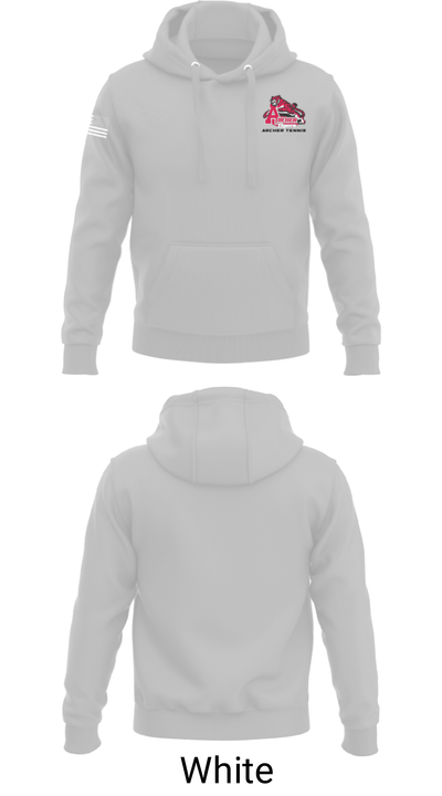 Archer High School Tennis 49257029 Hoodie - 3