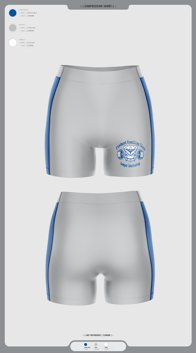 Piedmont Youth Wrestling 88138842 Men's Compression Shorts - 2