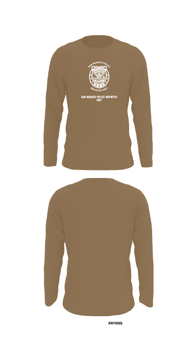 San Marcos Police Mounted Unit 48191371 Long Sleeve Performance Shirt 12