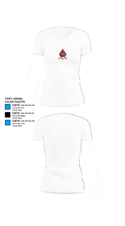 GNO 25912908 Women's Short Sleeve V-neck Shirt - 18