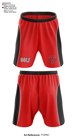 Athletic Shorts With Pockets, Tillamook High School Golf, Golf, Teamtime, Team time, sublimation, custom sports apparel, team uniforms, spirit wear, spiritwear, sports uniforms, custom shirts, team store, custom team store, fundraiser sports, apparel fundraiser